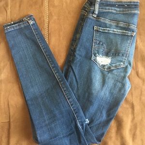 Distressed American Eagle Jeans